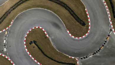 vue arérienne du circuit de lohéac